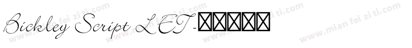 Bickley Script LET字体转换